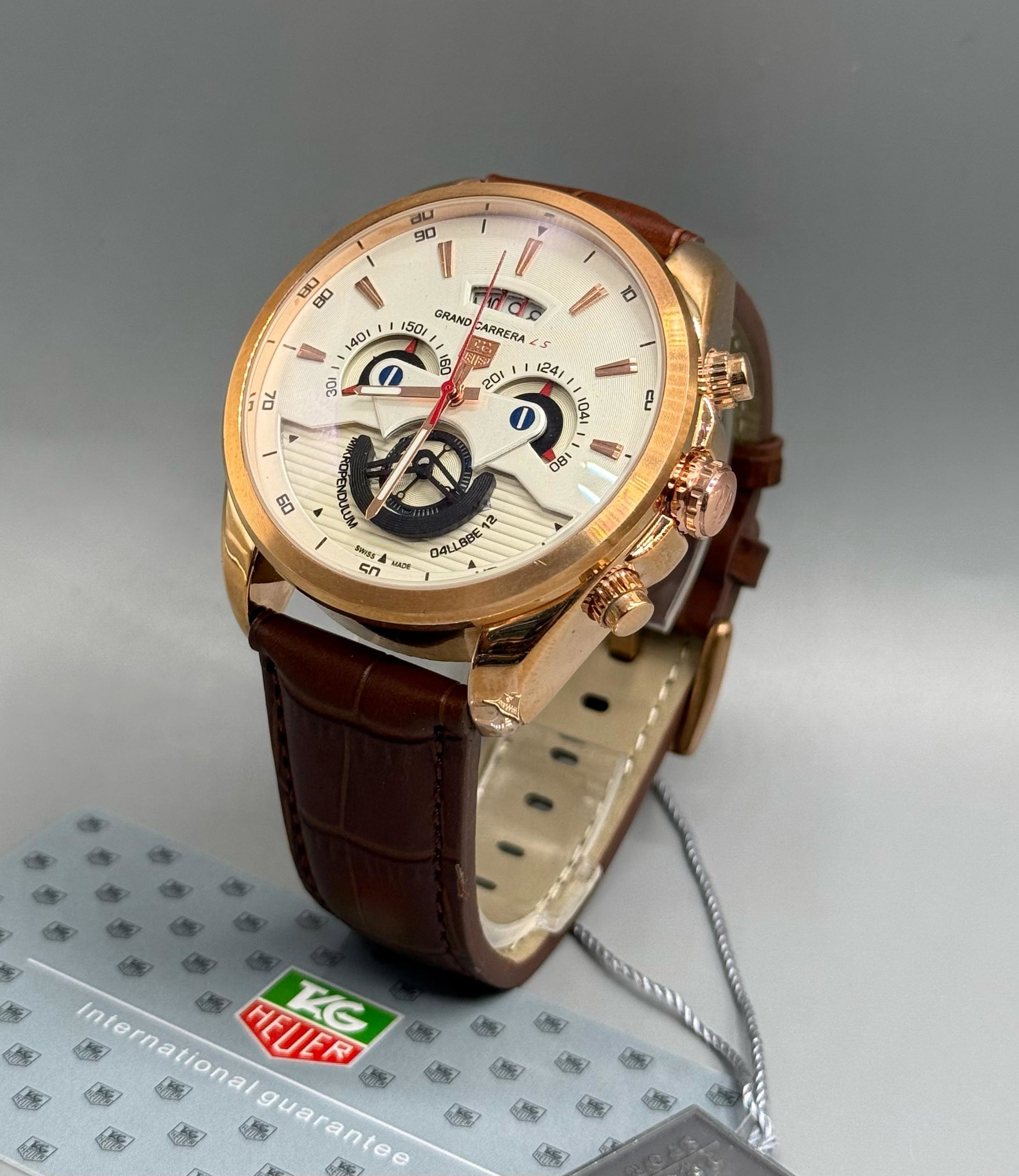 TAG Heuer Men's Leather Watch_1