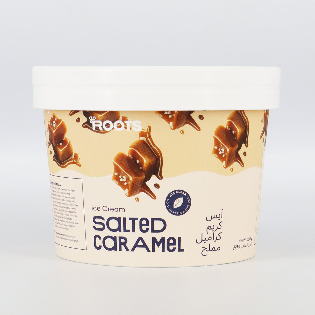 Roots Salted Caramel Ice Cream 250ml