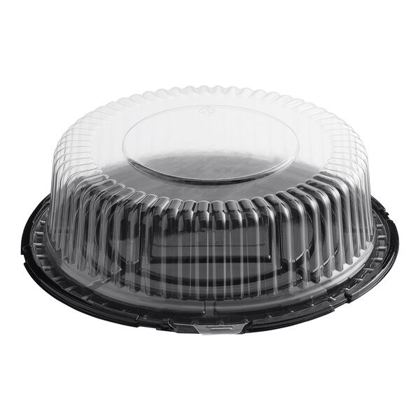 8X5 CAKE DOME WITH BLACK BASE 