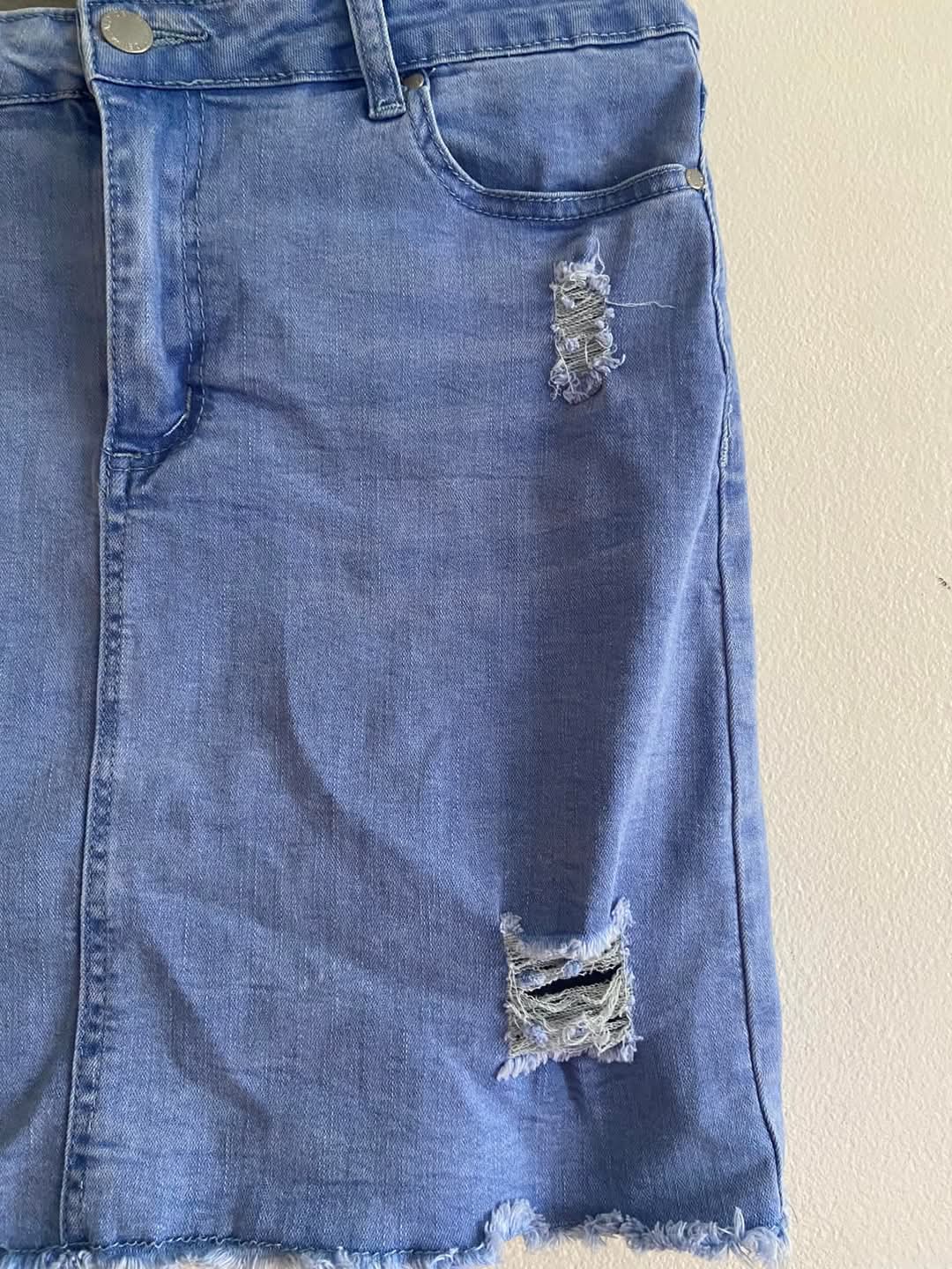 Ripped Denim Skirt_2