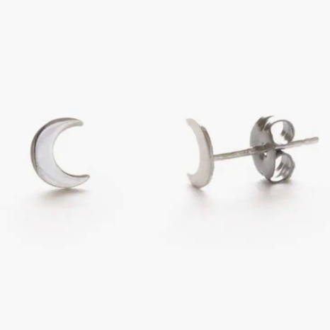 Crescent Moon Studs_0