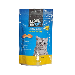I LOVE MY CAT KITTY BITES WITH CHEESE 70G