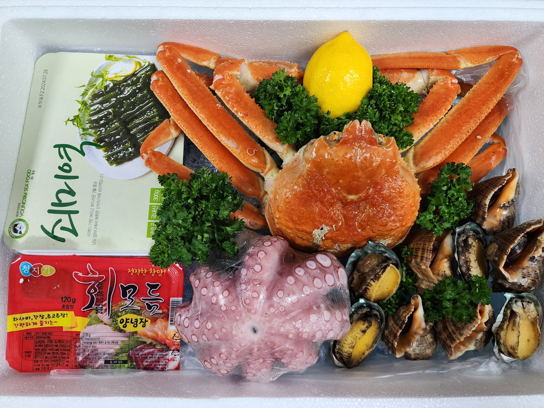 ๋๊ฒ1๋ง๋ฆฌ &ํด์ฐ๋ฌผ์
ํธ 1 King Crab + Seafood Set