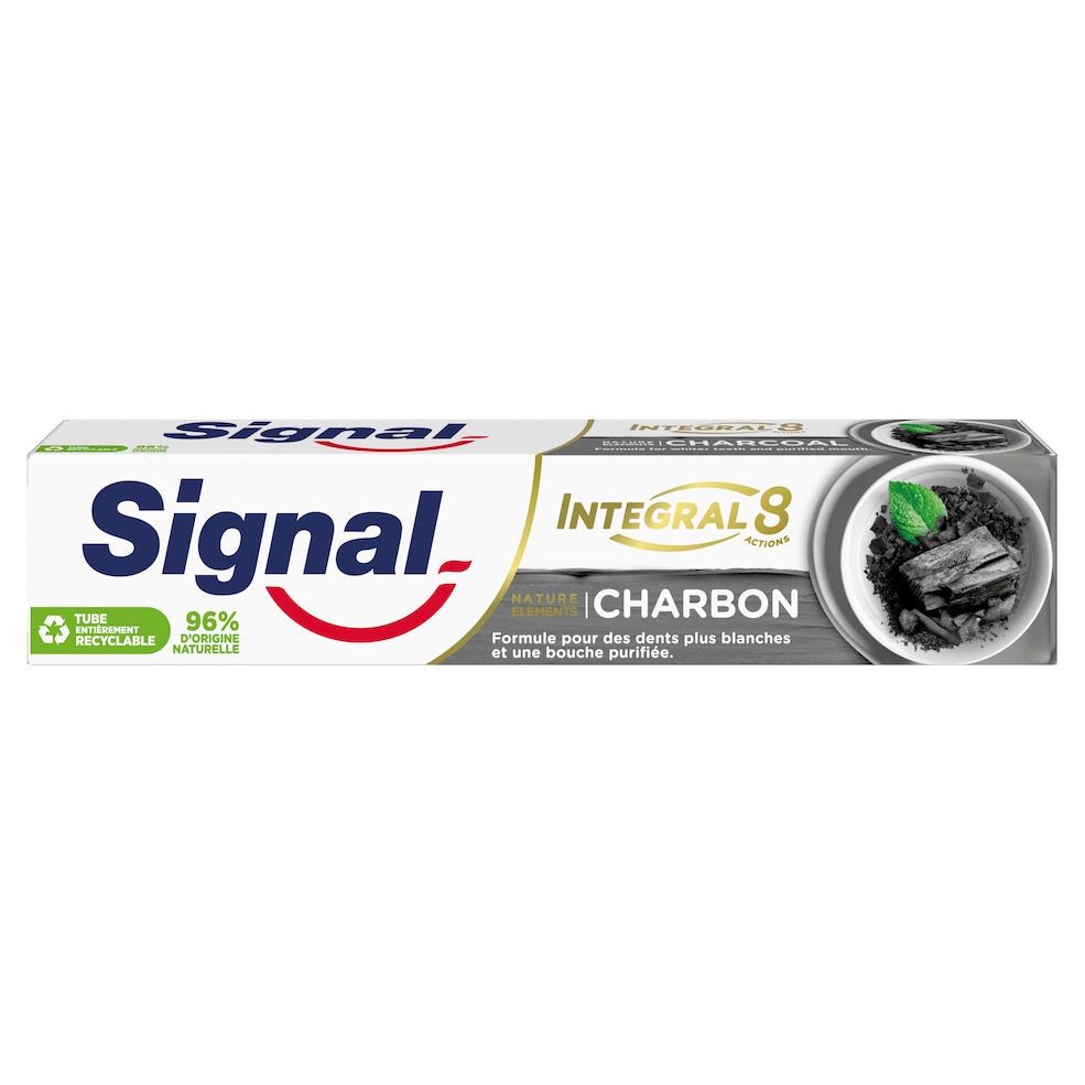 Dentifrice Integral 8 Nature Elements Charbon Blancheur_0