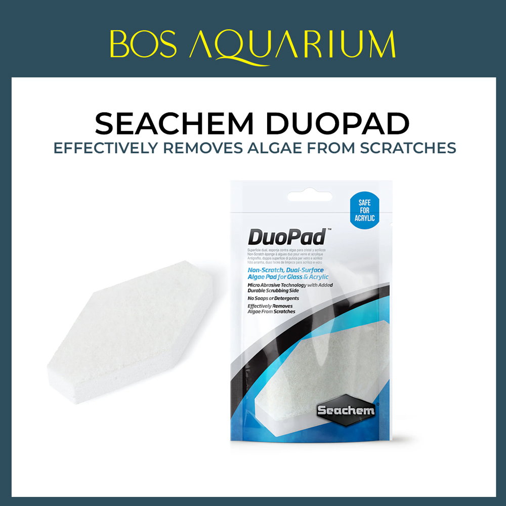 Seachem DuoPad - Removes Algae From Scratches , Safe for Glass and Acrylic