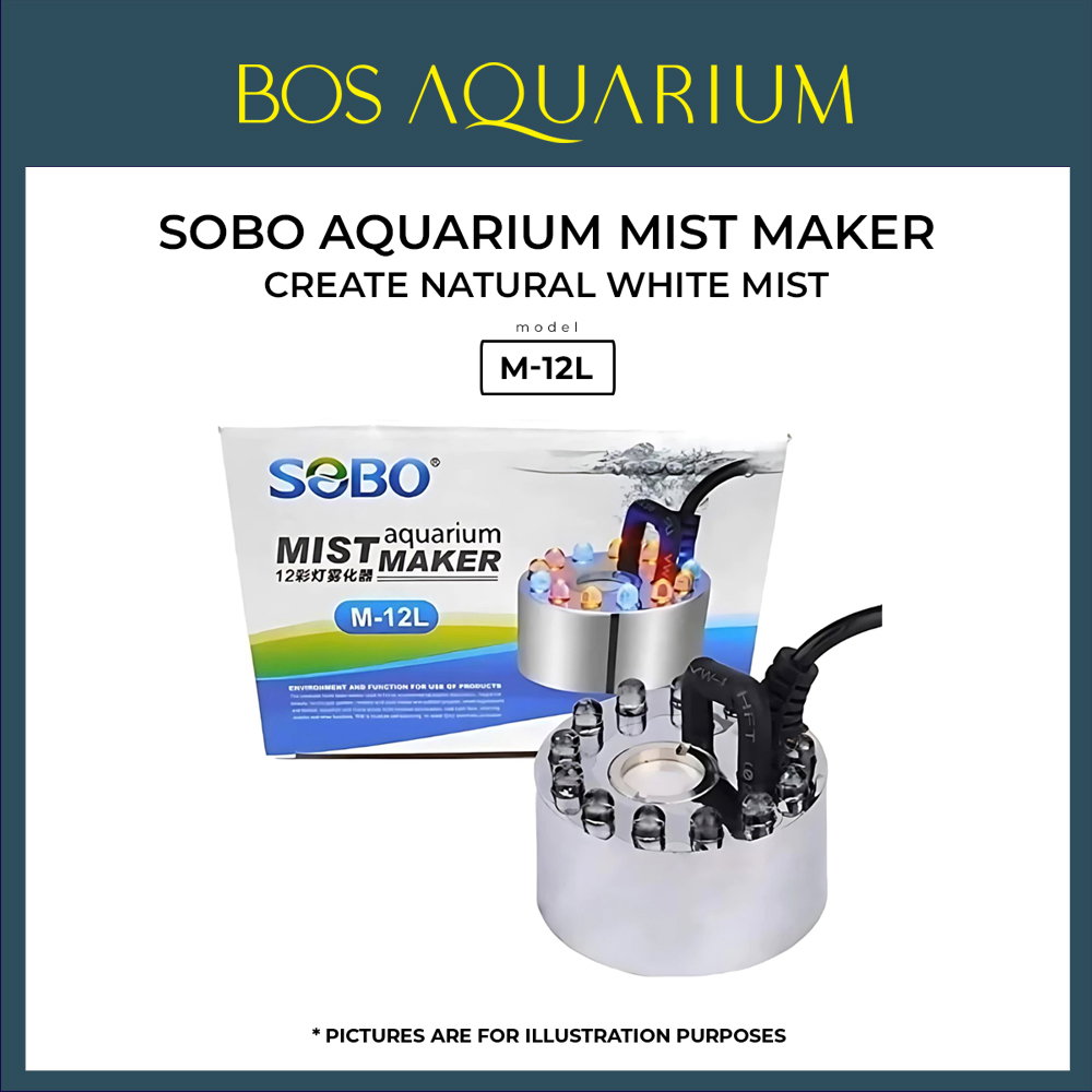 SOBO Mist Maker Aquarium Fogger 12 LED Ultrasonic Atomizer super big mist machine humidifier diffuser