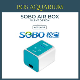 SOBO Aquarium Air Box Air Pump Oxygen Pump (6W, 2x7.5L/min) Double Nozzle Outlet