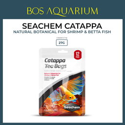 Seachem Catappa Tea Bags (12pkt) - Helps to replicate natural environments for Bettas, shrimp & other aquarium inhabitan
