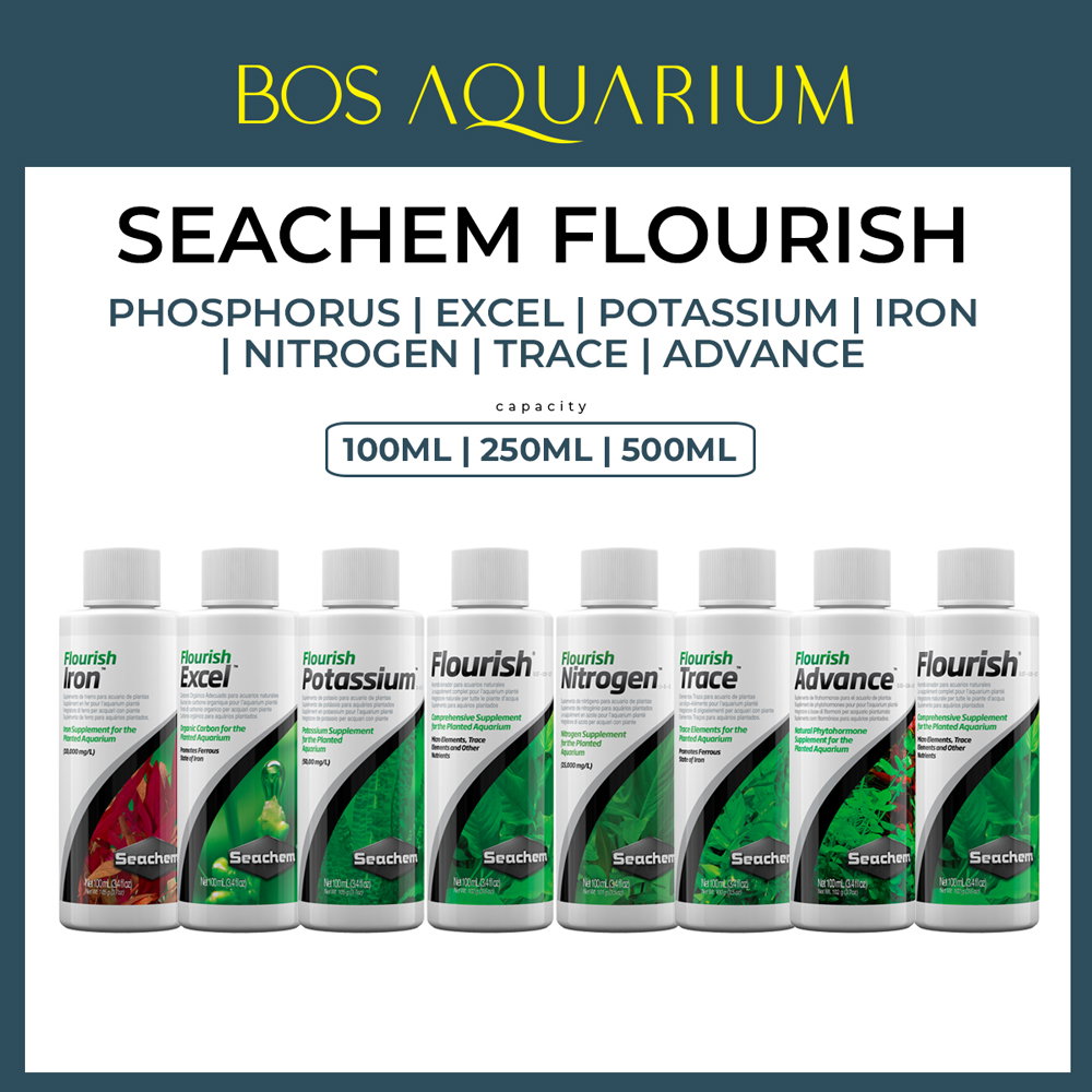 Seachem Flourish Phosphorus | Excel | Potassium | Iron | Nitrogen | Trace | Advance ( 100ml 250ml 500ml )