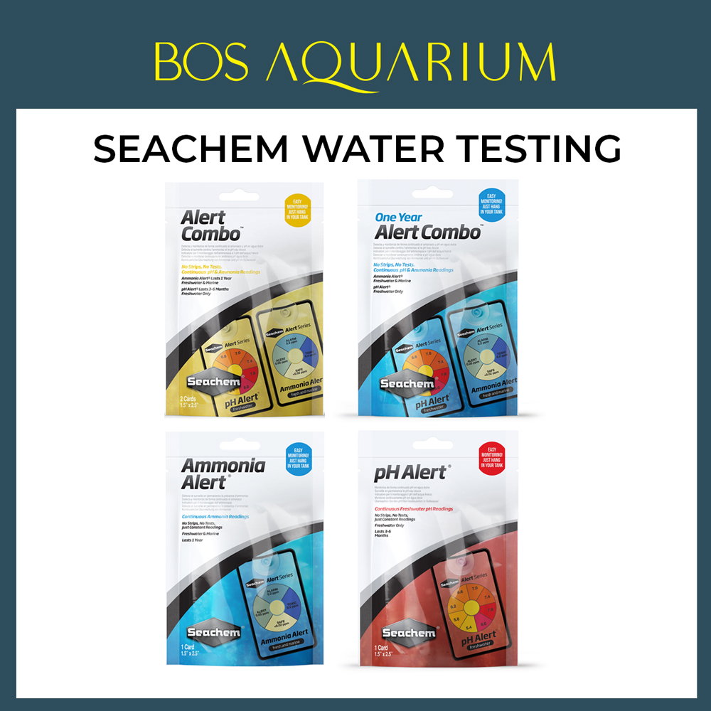 Seachem Water Testing Aquarium Aquascape Fish ( Ammonia Alert / Alert Combo / pH Alert ) Seachem Sensor Technology