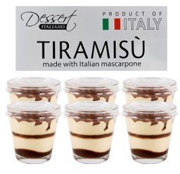 코스트코 이탈리안 티라미수 컵 85g x 6 이태리 냉장 디저트 [원산지:이탈리아] Costco Italian Tiramisu Cups 85g x6 (Product of Italy)