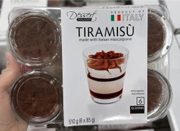 코스트코 이탈리안 티라미수 컵 85g x 6 이태리 냉장 디저트 [원산지:이탈리아] Costco Italian Tiramisu Cups 85g x6 (Product of Italy)