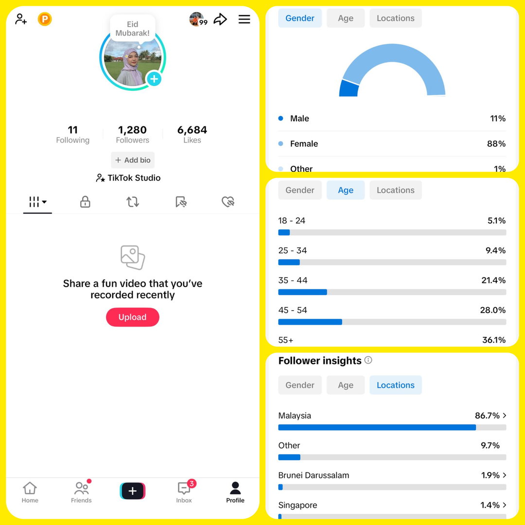 Acc TikTok 1K