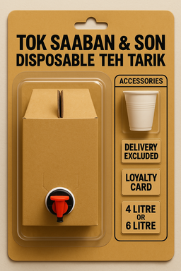 Disposable Teh Tarik 4 | 6 Litre