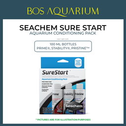 Seachem SureStart Pack (100ml bottles of Prime, Stability, Pristine) Sure Start / Aquarium Conditioning Pack 300ml