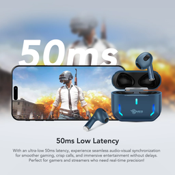 Dmes DE17 Wireless Earbuds Bluetooth 5.4 13mm Driver IPX5 Waterproof 50ms Low Latency 6H Battery Lightweight Fit
