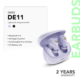 Dmes DE11 Sleeping Wireless Earbuds Bluetooth 5.4 Low Latency 6mm Driver Lightweight Fit Smart Touch for Night Use