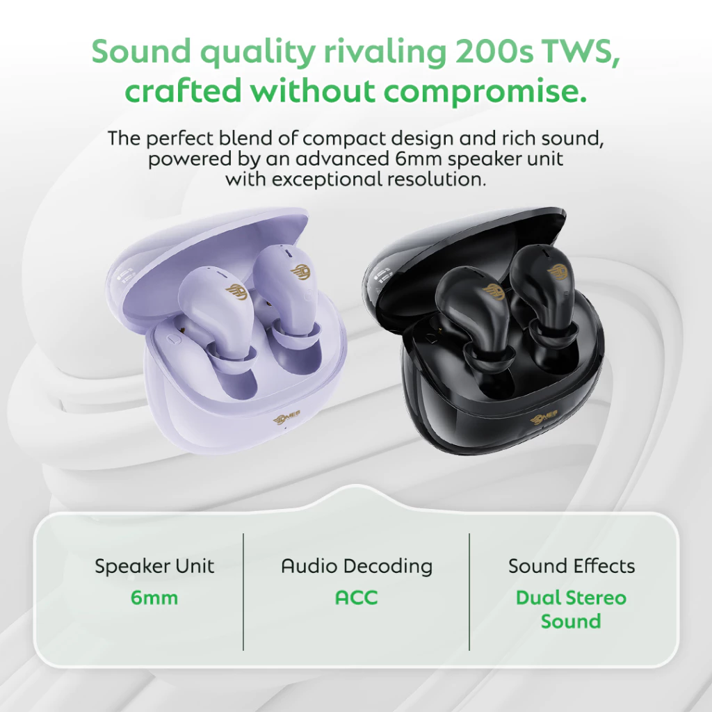 Dmes DE11 Sleeping Wireless Earbuds Bluetooth 5.4 Low Latency 6mm Driver Lightweight Fit Smart Touch for Night Use_1