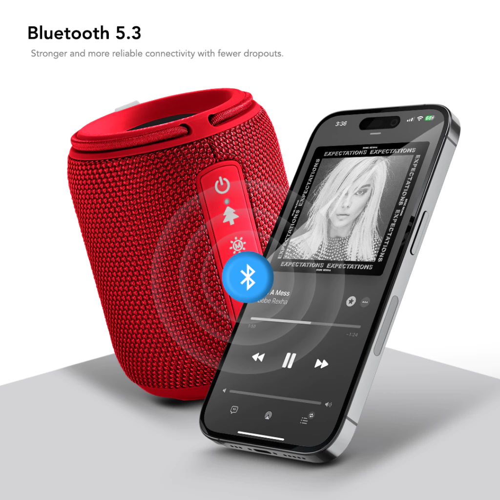 Dmes DS11 Bluetooth Speaker 10W TWS Wireless Sound RGB Light 57mm Driver 3H Battery Music Sync Mode Portable Audio_1