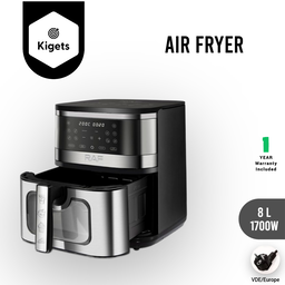 8L Digital Air Fryer With Visible Window  