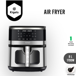 8L Digital Air Fryer With Visible Window  