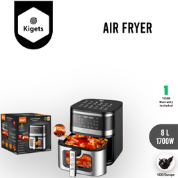 8L Digital Air Fryer With Visible Window  