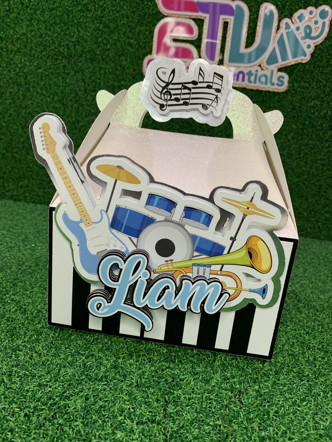 3D GLITTER GABLE BOXES (EMPTY)