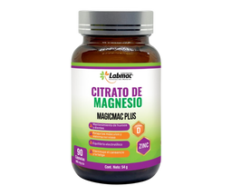 Citrato de Magnesio 600mg - 90 Cápsulas - MagicMac Plus