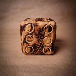 Fire Treated Dice | Moski Wood | 9*9*9 cm