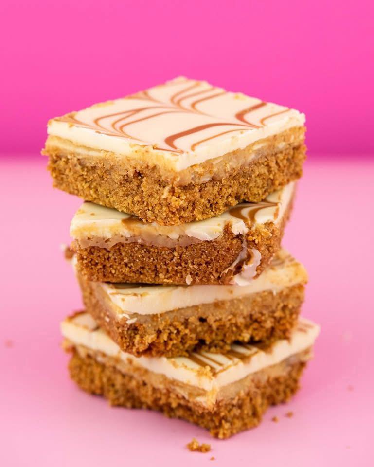Biscoff Caramel Slice