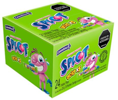 SPLOT CHICLES BOMBA ACIDOS  324grs*24unds*18 Display