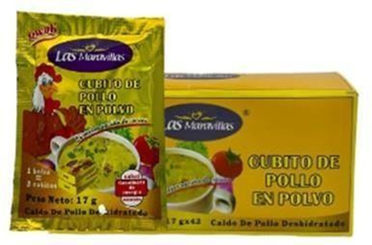 CUBITO DE POLLO EN POLVO 17G X 42 PZA X 8 UND
