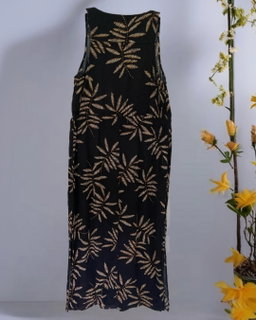 New Day Black Palm Leaf Maxi Dress