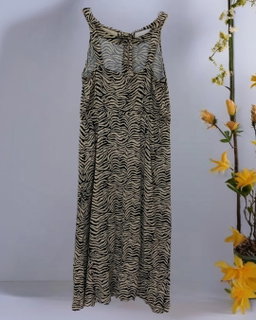 Zebra Print Maxi Dress