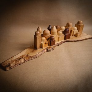 Wooden Village | Mixed Wood | 60*16*13 cm_0