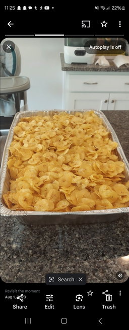  Large Tray  plantain chips