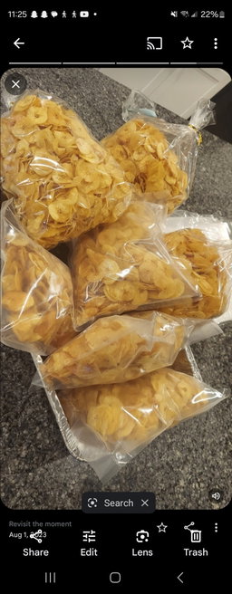  Large Tray  plantain chips