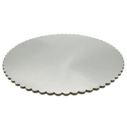 Base Cake Board Ondulada Prateada