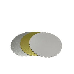 Base Cake Board Ondulada Prateada