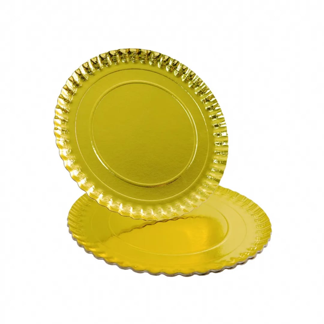 Base Para Bolo Com Calda Dourada_2