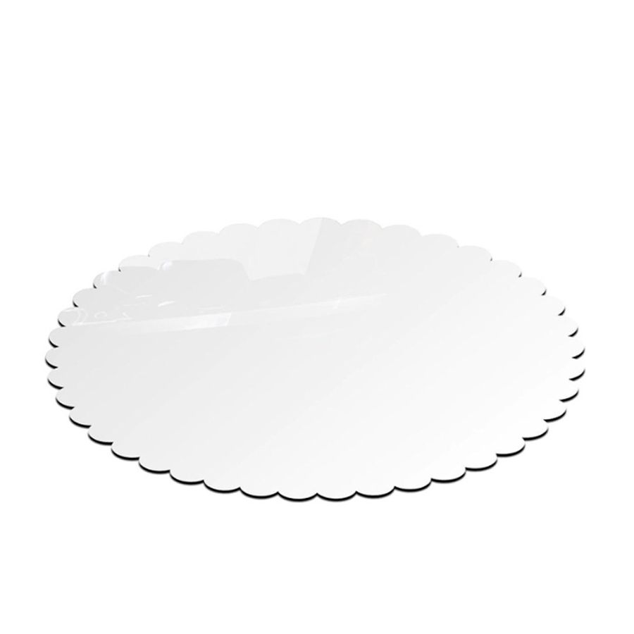 Base Cake Board Lisa Dentada Branca