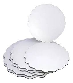 Base Cake Board Lisa Dentada Branca