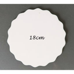Base Cake Board Lisa Dentada Branca