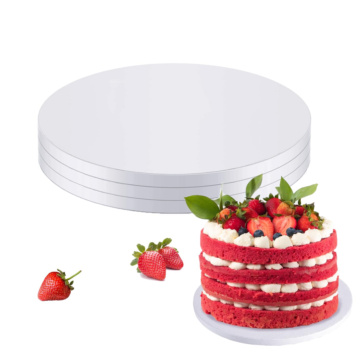 Base Cake Drum Branca _1