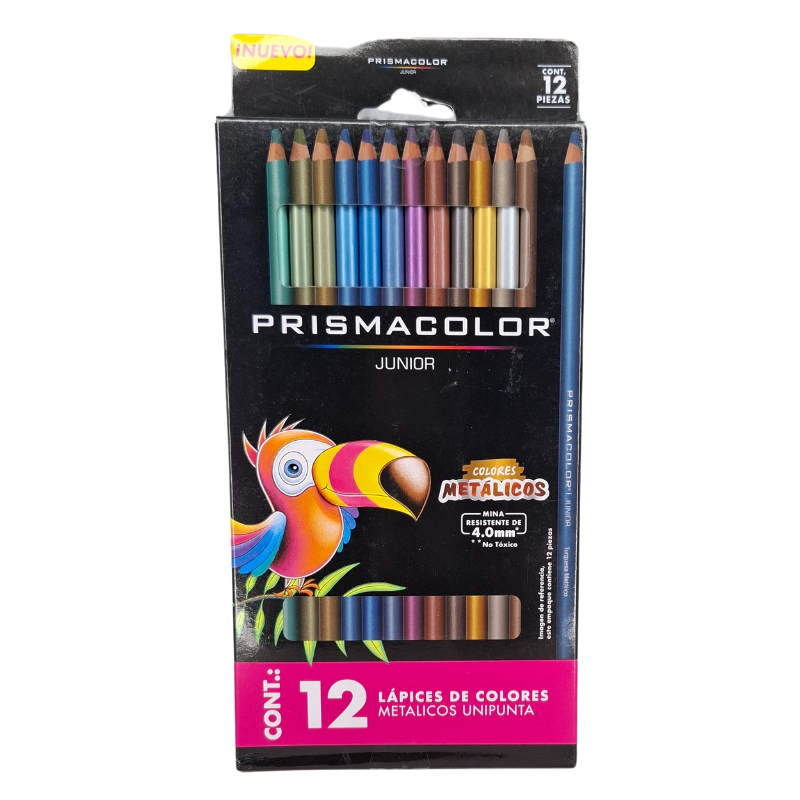 Colores prismacolor 12pza. Metalicos