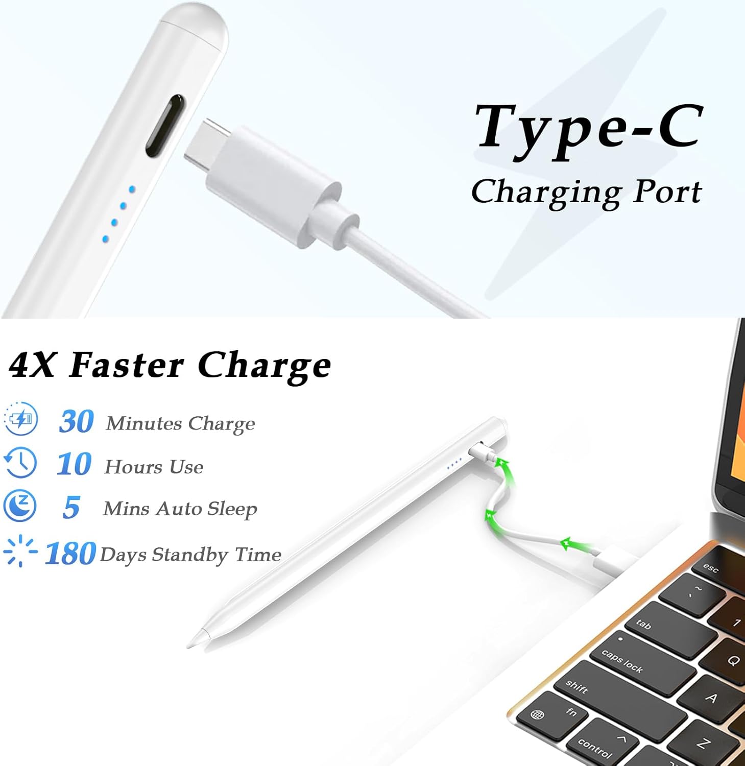 Caneta Universal Stylus (Compatível para Android/iPhone/Tablet Telefone com Tela Sensível ao Toque)_2
