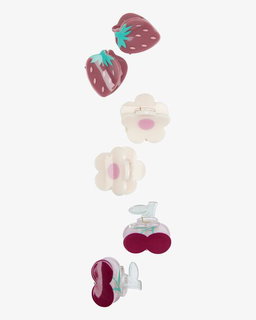 6-Pack Fruit Hair Clips