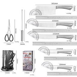 OLIRON JAPAN STEEL KNIFE SET