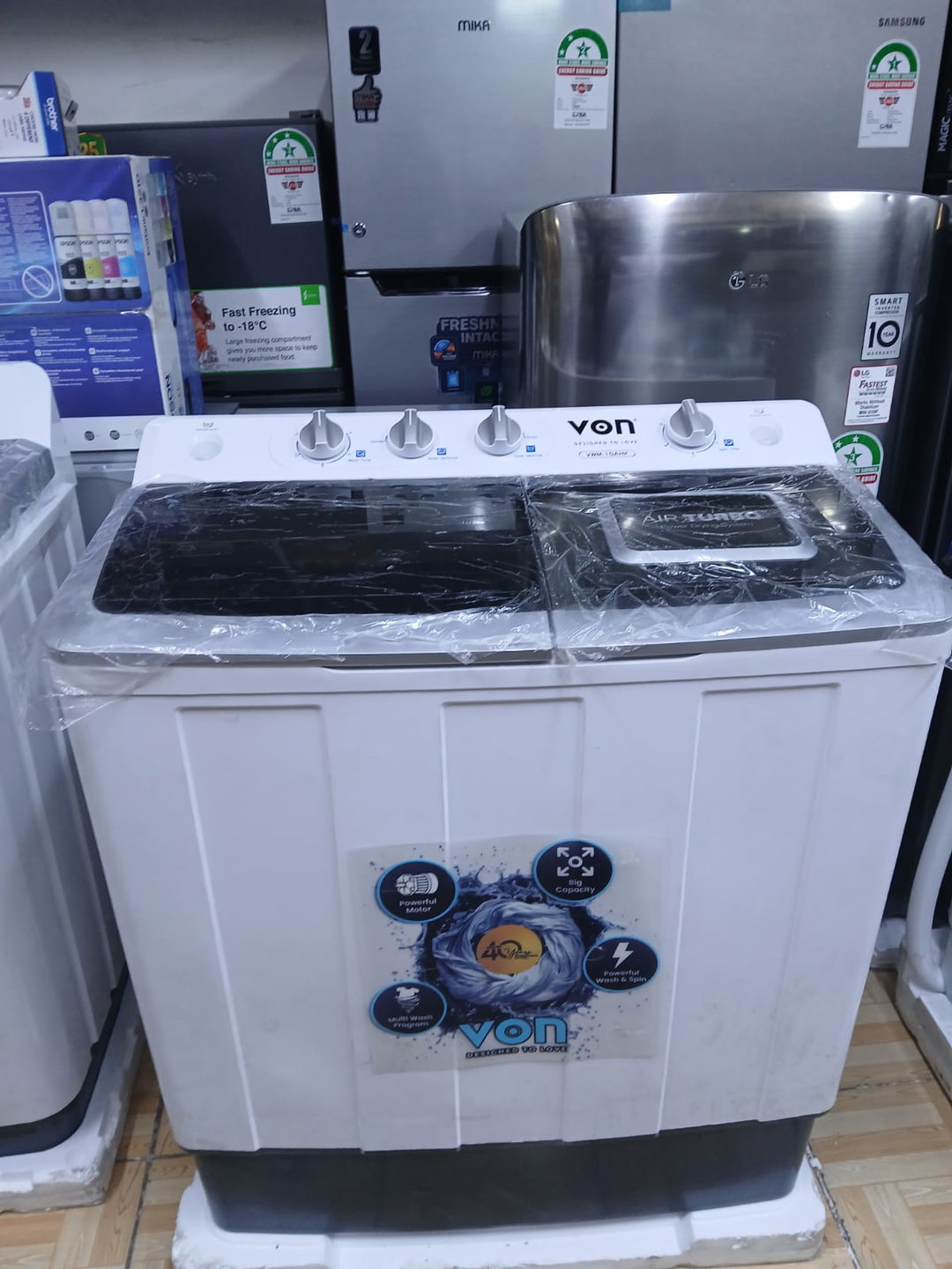 VON 10KG Twin-Tub Washing Machines