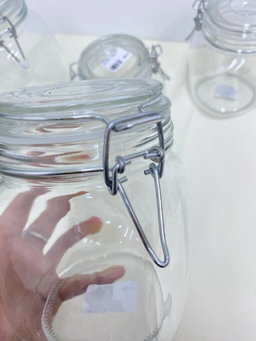 KORKEN GLASS JAR SQUARE